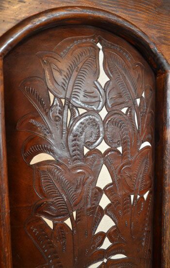 tooled leather bed