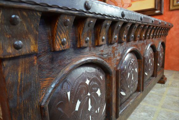 tooled leather bed