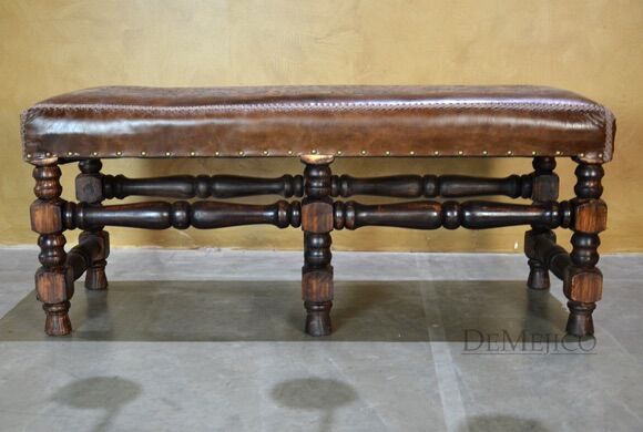 Spanish Leather Bench