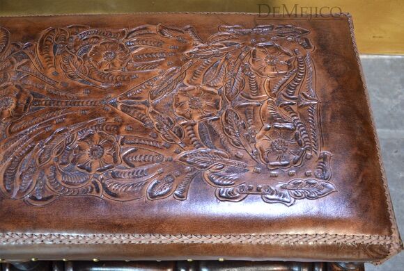 Spanish Leather Bench