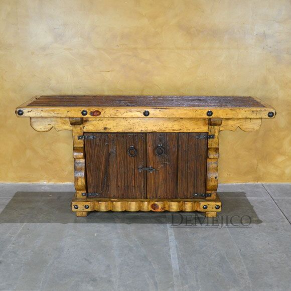 old wood entertainment center