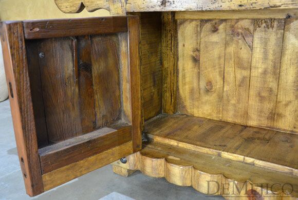 old wood entertainment center