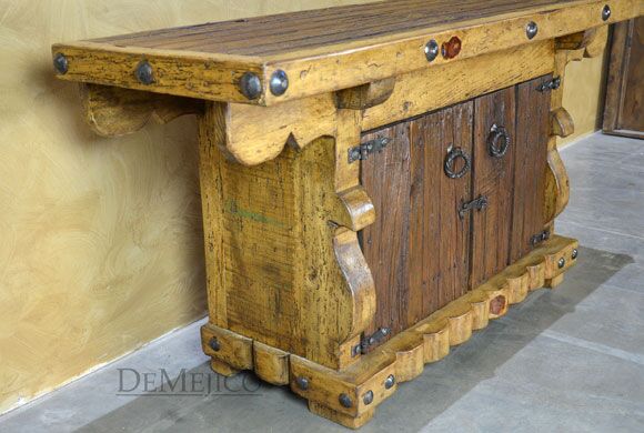 old wood entertainment center