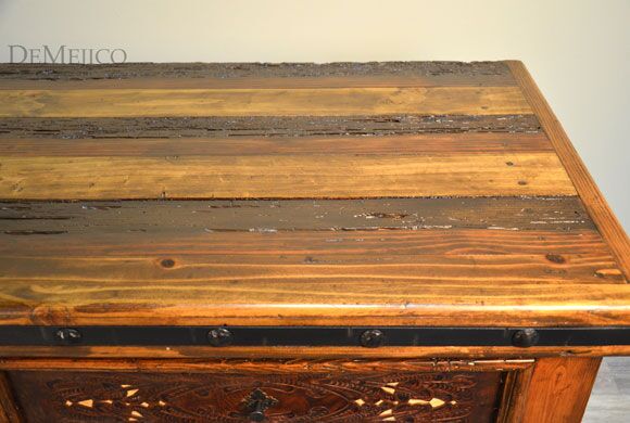 Tooled leather dresser