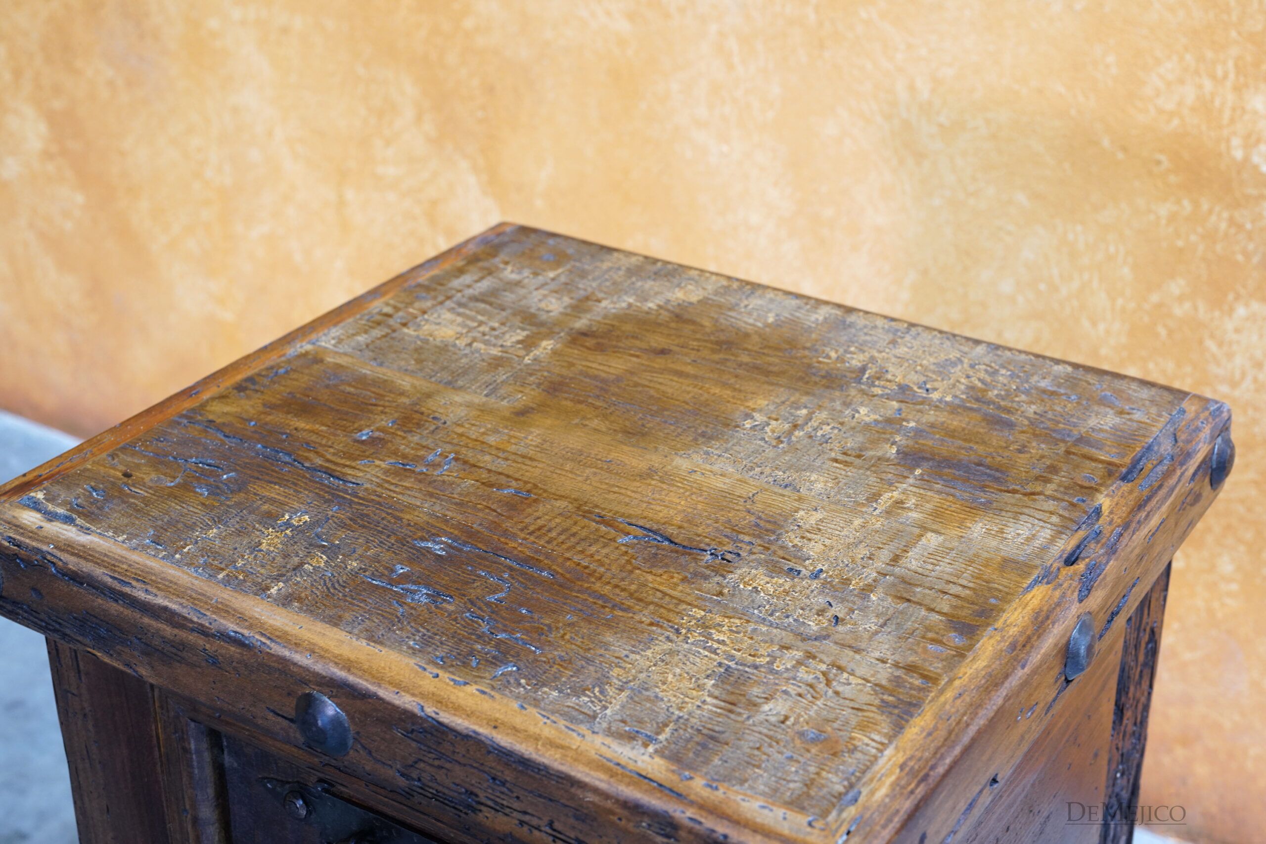 Small Hacienda Nightstand, Old Wood Nightstand