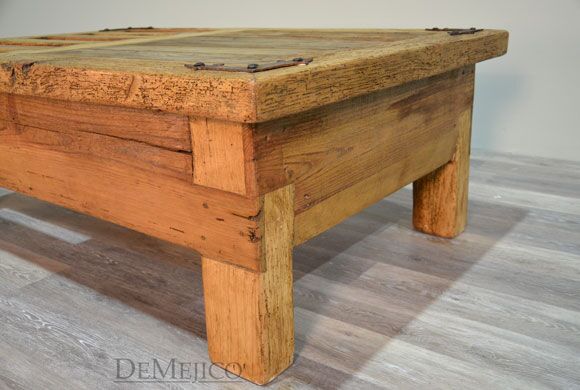 reclaimed door coffee table