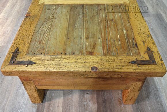 reclaimed door coffee table