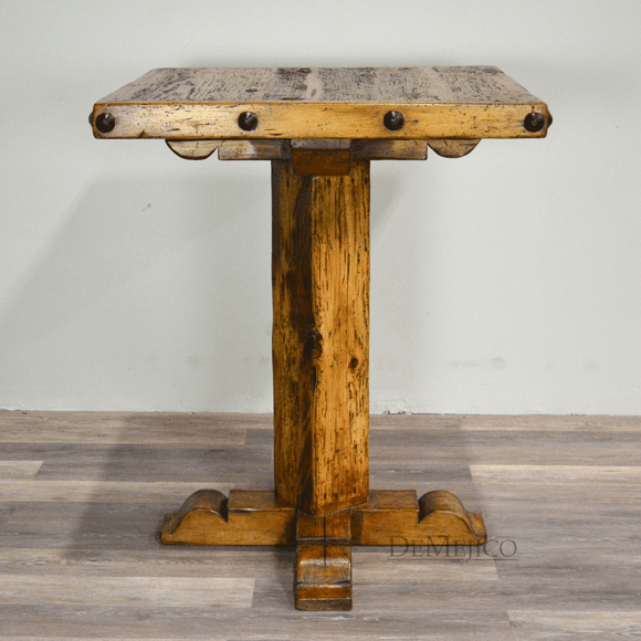 old wood bar table