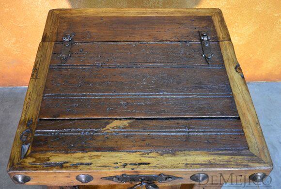 Escondido Old Door End Table, Rustic End Table