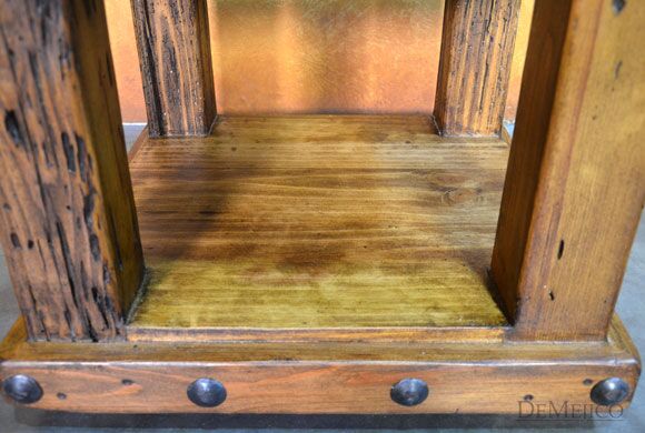 Escondido Old Door End Table, Rustic End Table