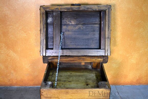 Escondido Old Door End Table, Rustic End Table
