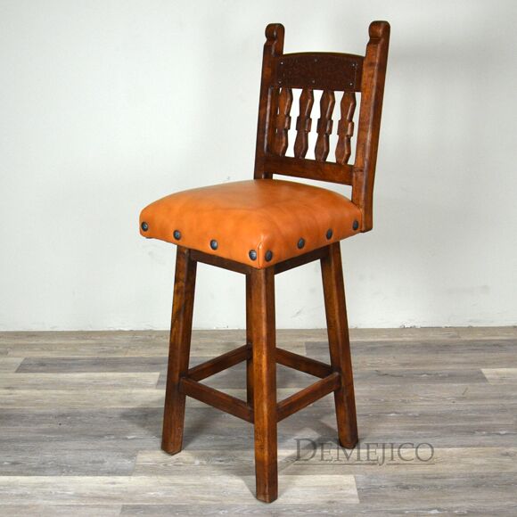 southwest barstool, swivel bar stool