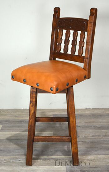 southwest barstool, swivel bar stool