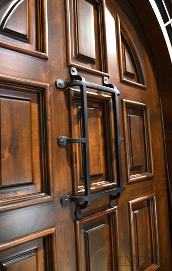 Puerta Montesario with Sidelights, Mediterranean Entry Doors, Spanish Panel Door