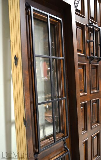 Puerta Montesario with Sidelights, Mediterranean Entry Doors, Spanish Panel Door