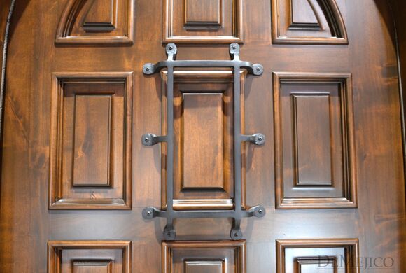 Puerta Montesario with Sidelights, Mediterranean Entry Doors, Spanish Panel Door