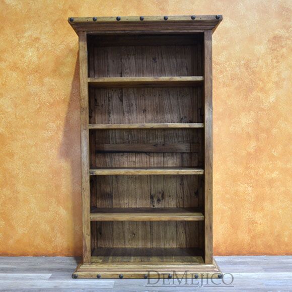 Hacienda Bookcase, Rustic Bookcase, Spanish Bookcase