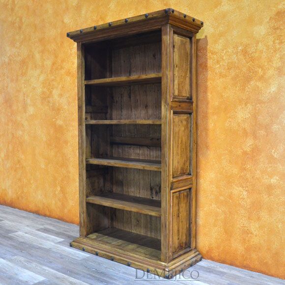 Hacienda Bookcase, Rustic Bookcase, Spanish Bookcase