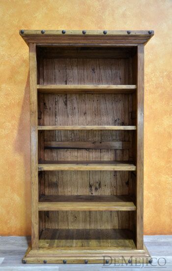 Hacienda Bookcase, Rustic Bookcase, Spanish Bookcase