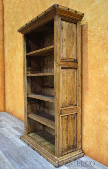 Hacienda Bookcase, Rustic Bookcase, Spanish Bookcase