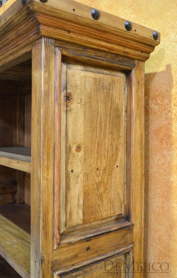 Hacienda Bookcase, Rustic Bookcase, Spanish Bookcase