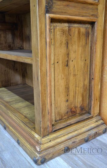 Hacienda Bookcase, Rustic Bookcase, Spanish Bookcase