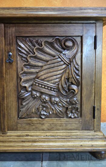 hand carved buffet