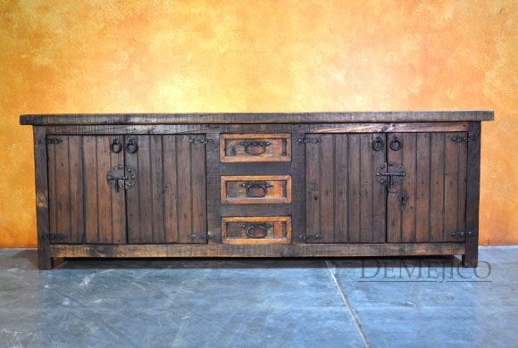 Colorado Buffet, Old Wood Buffet, Spanish Buffet Table