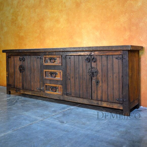 Colorado Buffet, Old Wood Buffet, Spanish Buffet Table