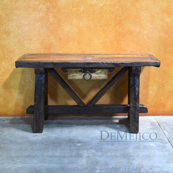 Rustic Spanish Console Table, Farmhouse Console Table, Rustic Console Table, Farmhouse Style
