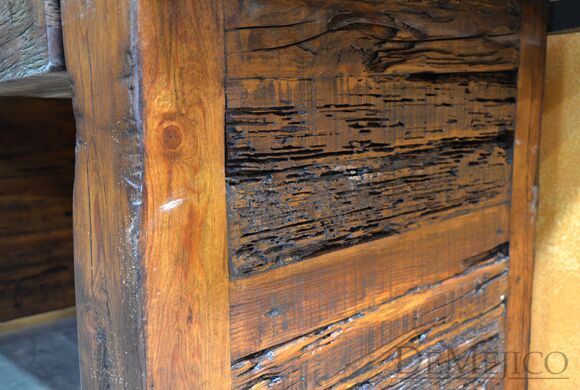 Escritorio Grappa, Old Wood Desk, Rustic Modern Desk