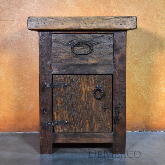 Troje Nightstand, Old World Nightstand, Rustic Nightstand