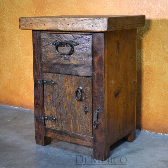 Troje Nightstand, Old World Nightstand, Rustic Nightstand