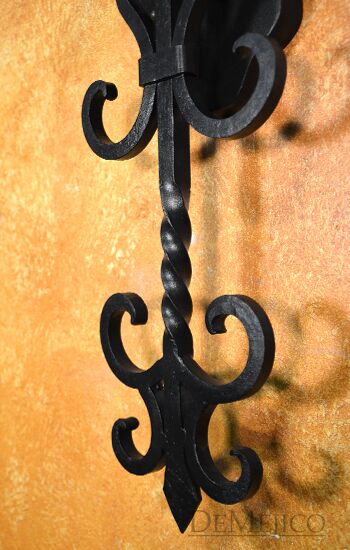 Spanish Wall Sconce, Scrolled Wall Sconce