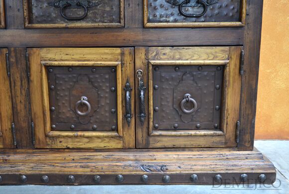Antigua Hutch, Rustic Hutch, Rustic Spanish Style