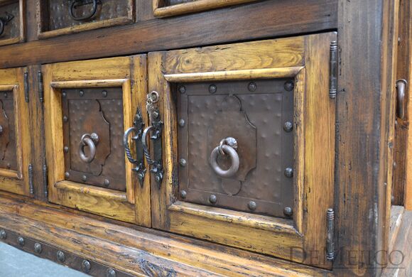 Antigua Hutch, Rustic Hutch, Rustic Spanish Style