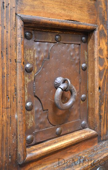 Antigua Hutch, Rustic Hutch, Rustic Spanish Style