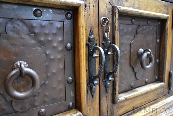 Antigua Hutch, Rustic Hutch, Rustic Spanish Style