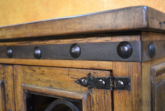 Spanish TV Console, Old Wood TV Stand