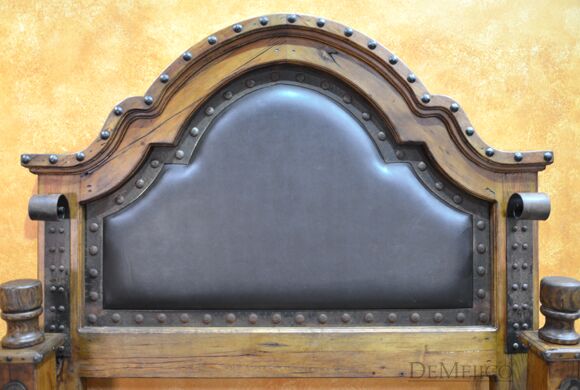 spanish leather bed