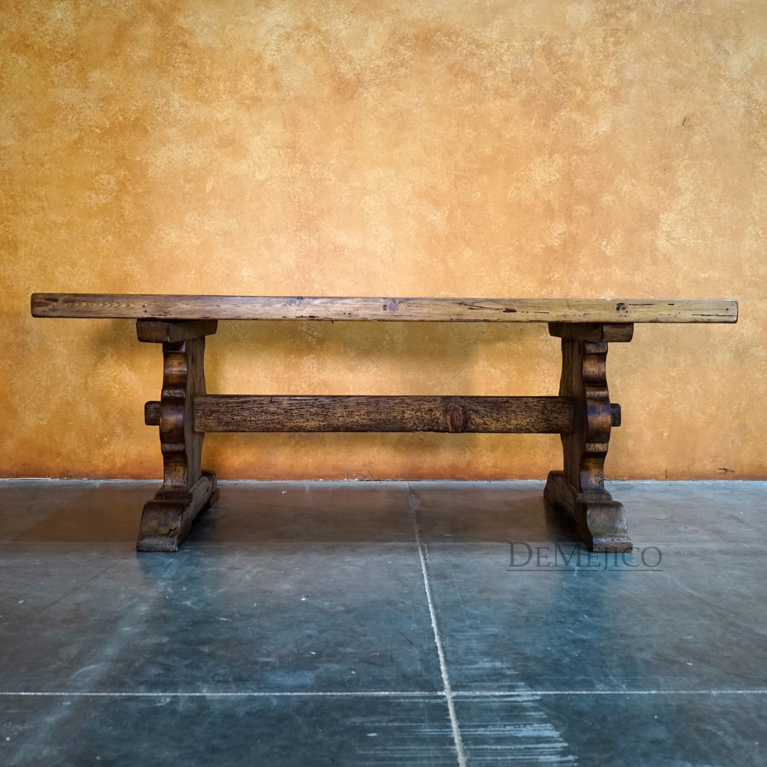 Old Wood Mesa Hacienda, Spanish Style Dining Table - Demejico