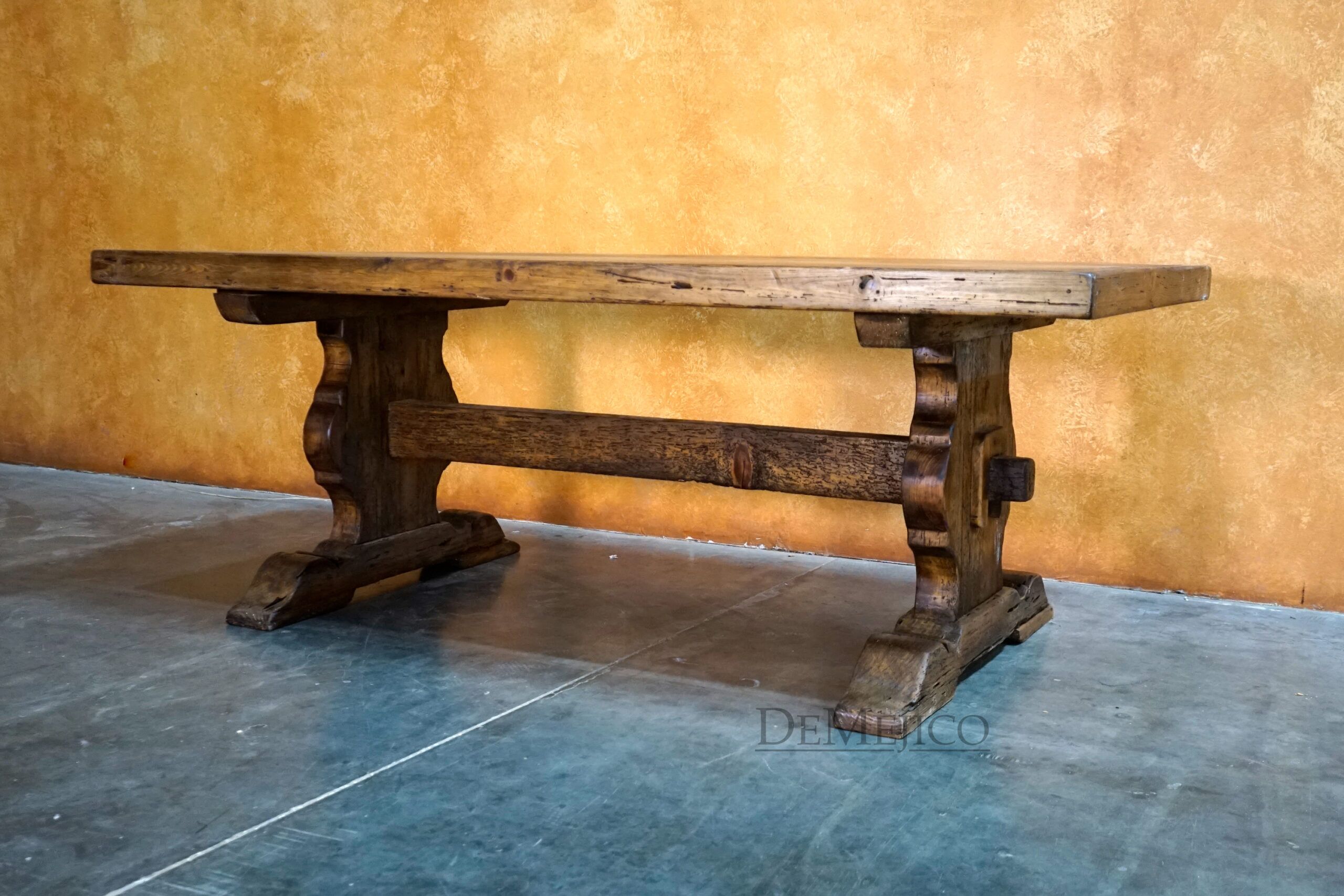 Old Wood Mesa Hacienda, Spanish Style Dining Table - Demejico