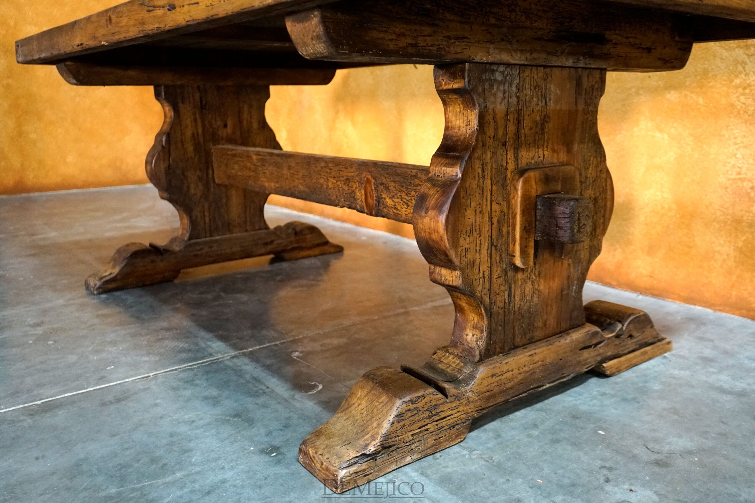 Old Wood Mesa Hacienda, Spanish Style Dining Table - Demejico