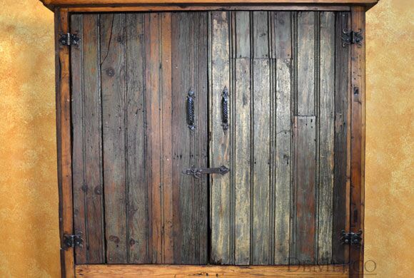 Armario Yugos, Rustic Armoire, Tall Armoire, Antique Old Door Armoire