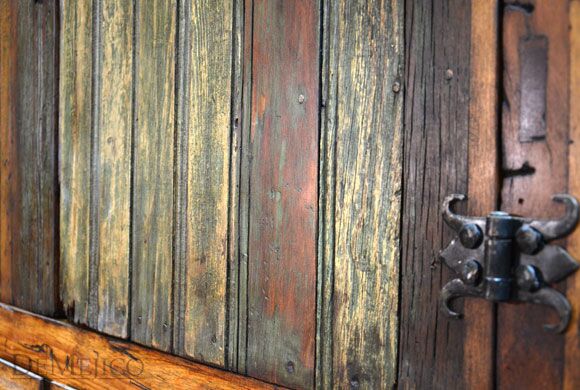 Armario Yugos, Rustic Armoire, Tall Armoire, Antique Old Door Armoire