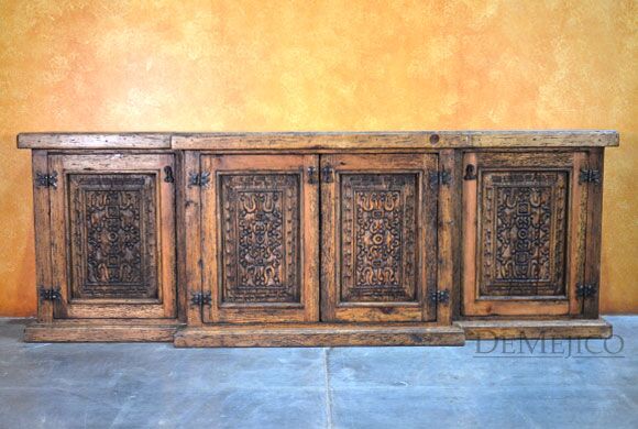 Oaxaca Old Wood Buffet, Spanish Buffet Table
