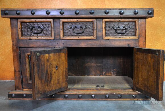 rustic entertainment center