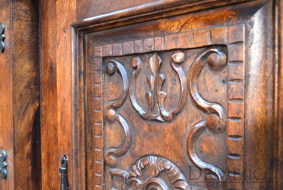 Mesquite Oaxaca Buffet, Carved Buffet, Spanish Buffet Table