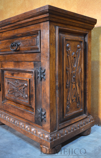 Spanish carved nightstand