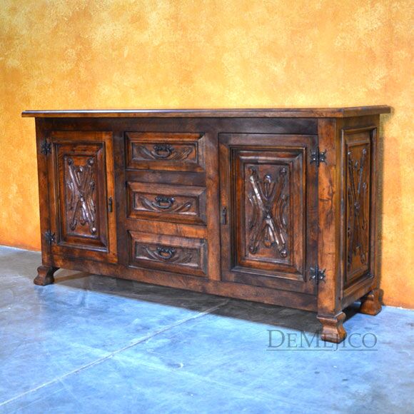 Small Luis Quince Buffet, Spanish Colonial Buffet